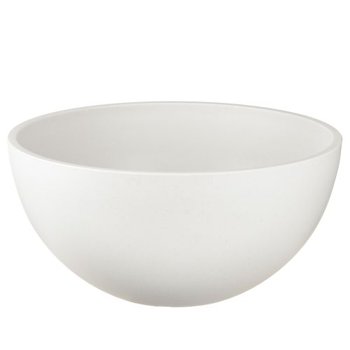 Augalų vazonas, plastikinis, apvalus, baltas, Ø25 cm, aukštis 12 cm