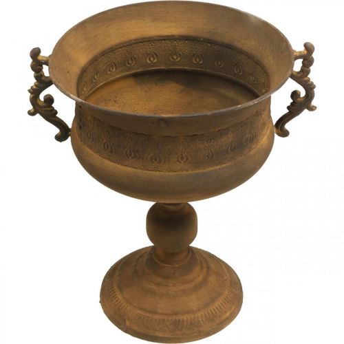 Floristik24 Planter rust look puodelio vaza didelė metalinė Ø29cm H39cm