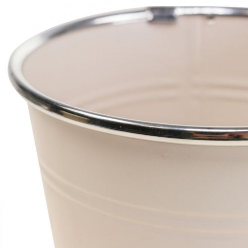 Floristik24 Sodinamosios vazonas metalinis vazonas Ø13,5cm H12,5cm 2vnt
