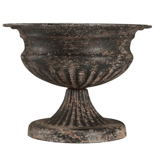 daiktų Augalų taurė Antique Look juoda ruda Ø20cm H15cm