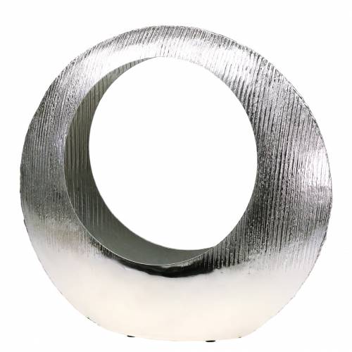 Floristik24 Sidabrinis augalo žiedas 40cm x 12cm H38cm