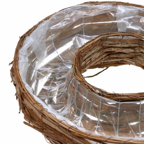 Floristik24 Augalo žiedo žievės natūralaus augalo dubuo Ø50/43cm rinkinyje 2