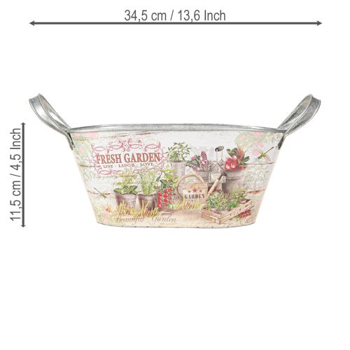 daiktų Metalinė sėjamoji ovali Fresh Garden 34,5x14x15,5 cm