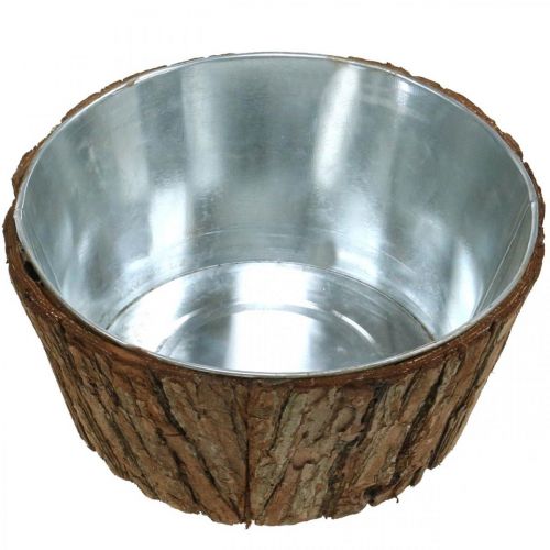 Floristik24 Augalų dubuo, sodinukas, gėlių dubuo, medžio žievės dekoravimas Ø21cm H10cm