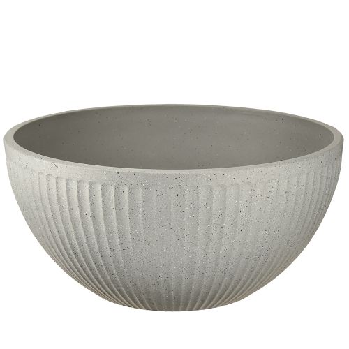 Gėlių dubuo, margas pilkas plastikinis, Ø35 cm, aukštis16,5 cm