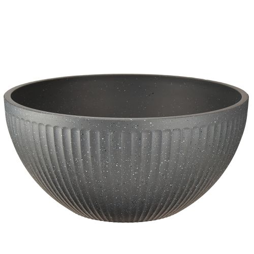 Augalų vazonas, plastikinis, antracito spalvos, Ø35cm, aukštis16.5cm