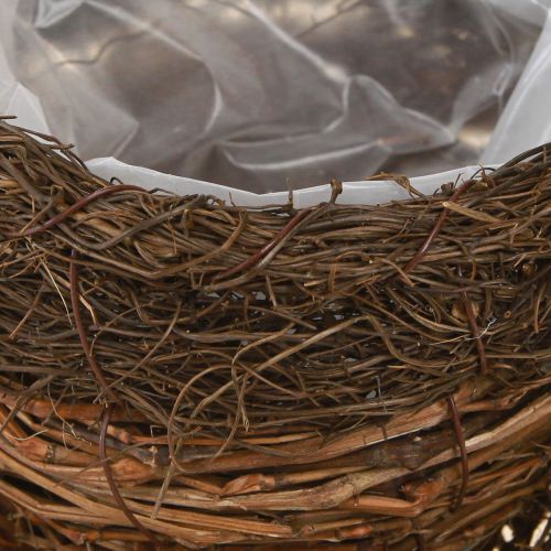 daiktų Augalų dubuo puodelis šiaudiniai vynmedžiai natūralūs rudi Ø20cm 2vnt