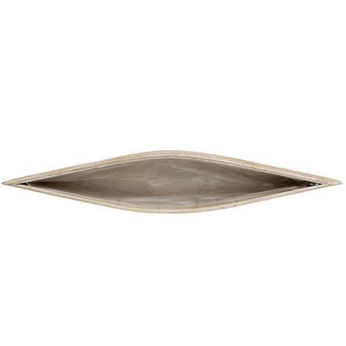 Floristik24 Sėjamosios dubuo iš medžio baltos spalvos 79cm x 14cm x 7,5cm