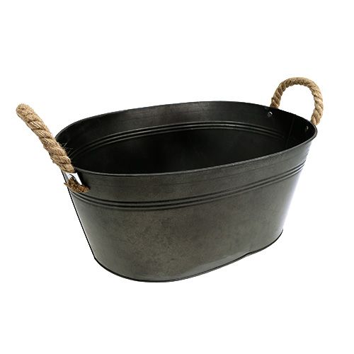 Floristik24 Augalų dubuo ovalus senovinis 40 x 29cm H18cm 1vnt