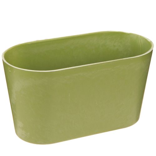 daiktų Augalų dubuo ovalus žalias dubuo plastikinis 20×10×11cm 3vnt