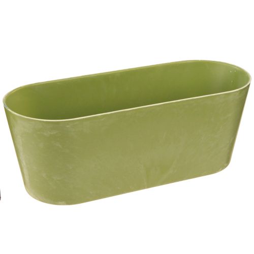 daiktų Augalų dubuo ovalus žalias dubuo plastikinis 27×11×10cm 3vnt