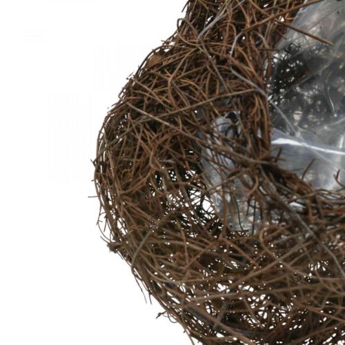 daiktų Augalų dubuo širdies kapinės, vynmedžių širdis sodinimui 21cm