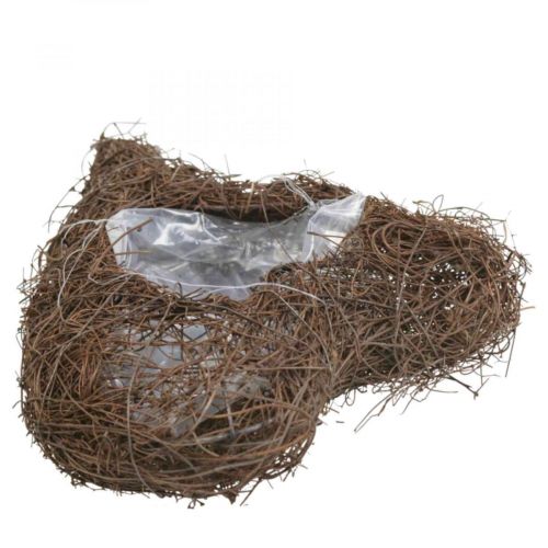 daiktų Augalų dubuo širdies kapinės, vynmedžių širdis sodinimui 21cm