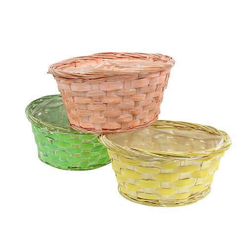 Floristik24 Augalų dubuo apvalus Ø20cm įvairių spalvų. 8 vnt