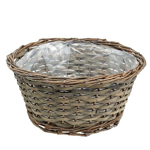 Floristik24 Augalų dubuo apvalus pilkas Ø30cm H16cm 1vnt