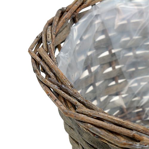 Floristik24 Augalų dubuo apvalus pilkas Ø30cm H16cm 1vnt