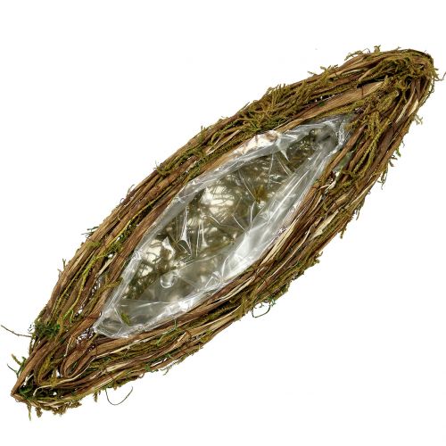Floristik24 Augalų valtis kapui 57cm x 19cm 1 vnt