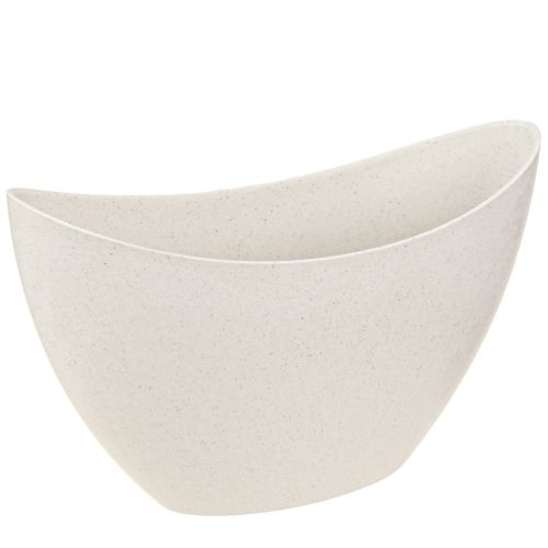 daiktų Augalinės valties plastikinis dubuo smėlio spalvos 24×10×15cm 3vnt