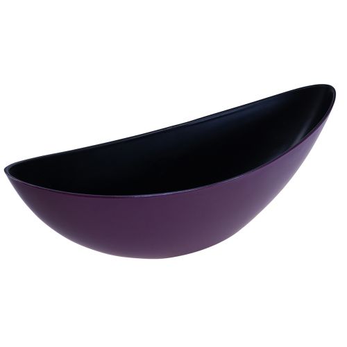 daiktų Augalinės valties dekoratyvinis dubuo violetinis 38,5 cm × 12,5 cm × 13 cm