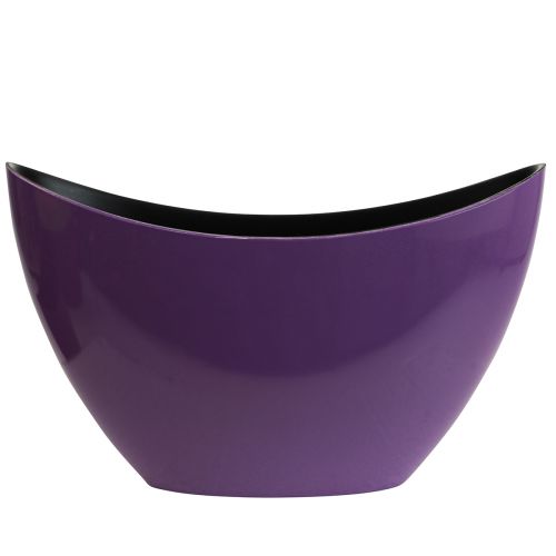 daiktų Augalinės valties dekoratyvinis dubuo violetinis 20×9cm H12cm