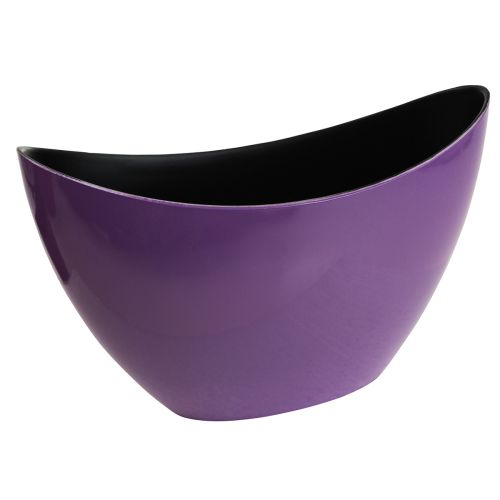 daiktų Augalinės valties dekoratyvinis dubuo violetinis 20×9cm H12cm