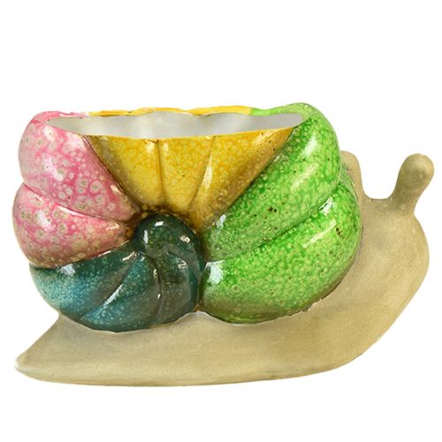 daiktų Dekoratyvinis sraigių augalų vazonas keraminis gėlių vazonas spalvingas 19×8,5×11cm