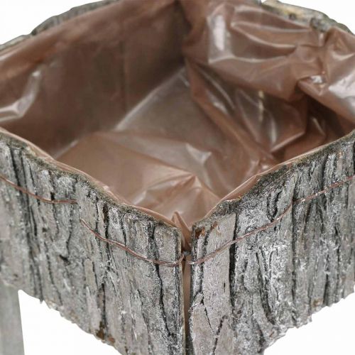 Floristik24 Kėdės sodinimui, sodinamoji, sodo puošmena Shabby Chic, baltai skalbtas 2 vnt