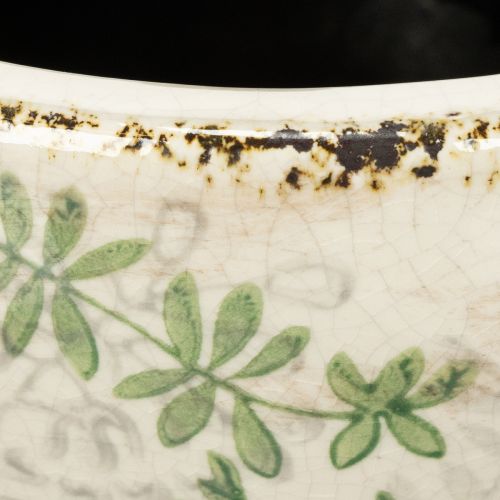 daiktų Keraminis augalų vazonas su gėlių raštu, kambario dekoracija, 18 cm