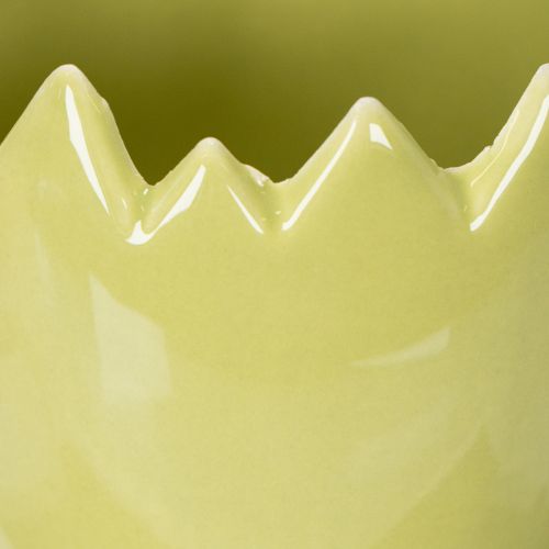 daiktų Velykinių kiaušinių motyvo gėlių vazonas stilingai pavasarinei dekoracijai jūsų namuose, 10 cm, 3 vnt.