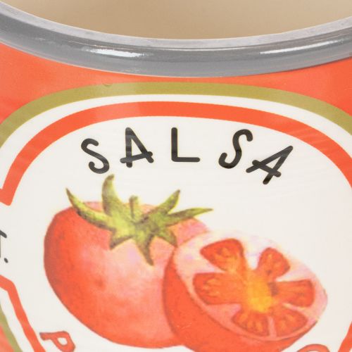 daiktų Dekoratyviniai keraminiai augalų vazonai su pomidorų raštu stilingam namų akcentui, 14 cm, 3 vnt. rinkinys