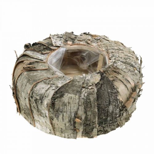Vazonas su apvaliu beržo žievės vazonu Ø25cm H10cm