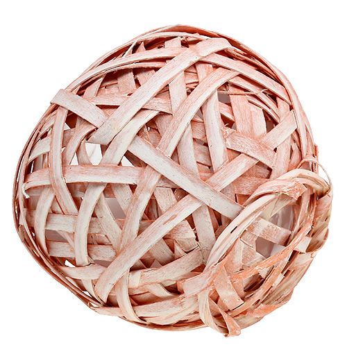 Floristik24 Vazonas iš drožlių Ø15cm H14cm oranžinis