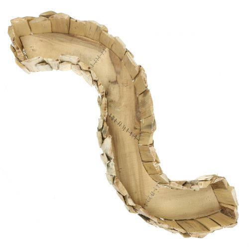 Floristik24 Wave sodintuvas pagamintas iš medžio, natūralus L76cm
