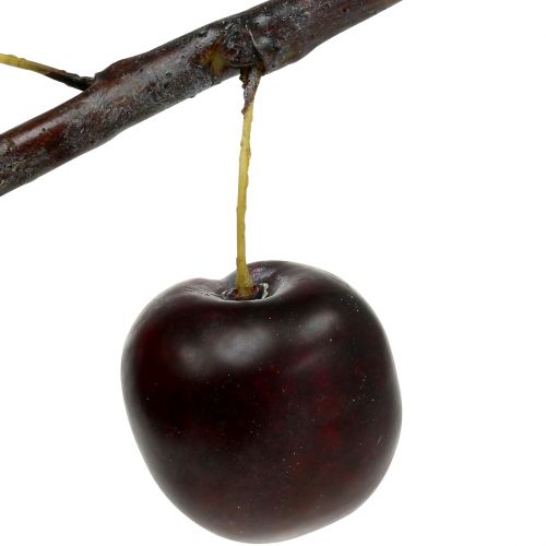 Floristik24 Dirbtinė slyvos šakelė su 2 slyvomis 12cm