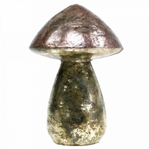 daiktų Dekoratyviniai grybai rožiniai rudens dekoravimo stiklai Ø9cm H13,5cm 2vnt