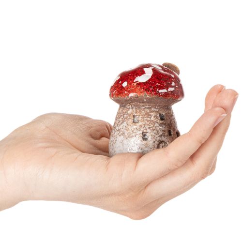 Grybų namo dekoracija Miniatiūrinis musmirės grybas 6cm 2vnt. | Floristik24.lt