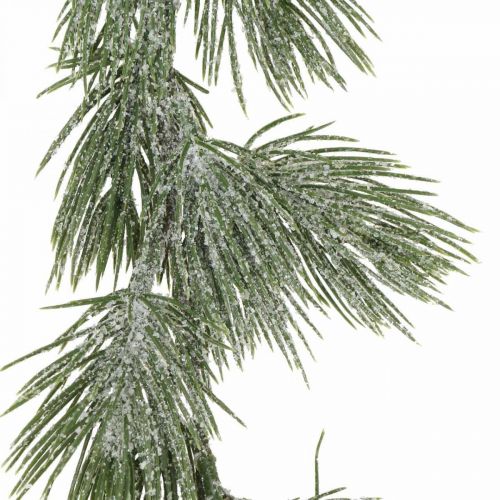Floristik24 Kalėdinė girlianda dirbtinė pušies ledinė sienų puošmena 162cm