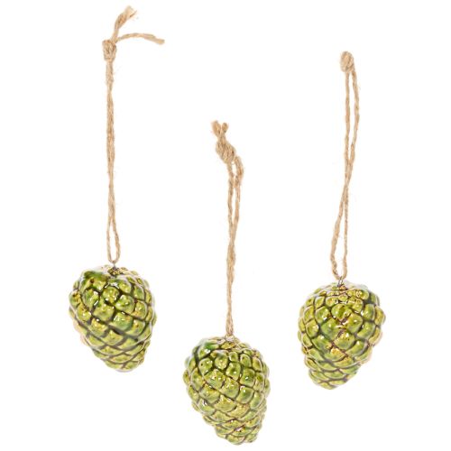 Pušies kankorėžių pakabukai kaip rudens dekoracijos, 5 cm, 3 vnt.
