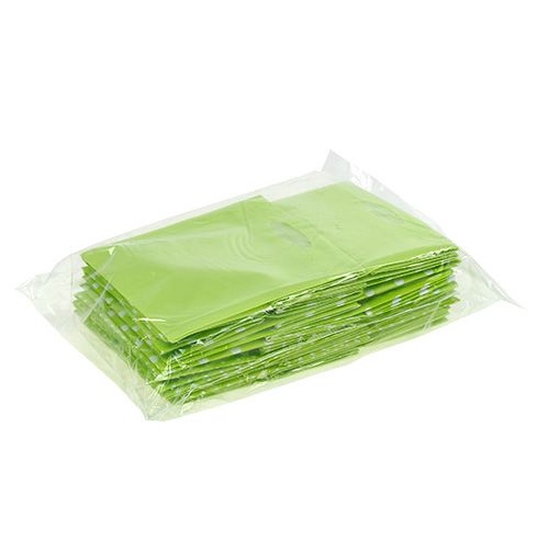 Floristik24 Plastikinis maišelis 12cm x 12cm x 12cm žalias rūšiavimas. 12 vnt