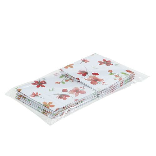 Floristik24 Popierinis maišelis 10.5cm x 10.5cm su raštu 8vnt