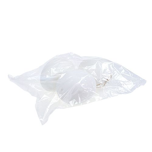 Floristik24 Plastikinis kiaušinis maxi 20cm baltas pakabinimui 3vnt