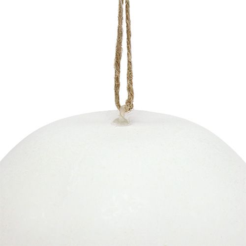 Floristik24 Plastikinis kiaušinis pakabinimui baltas 15cm 3 vnt