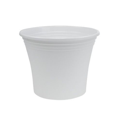 Floristik24 Plastikinis puodas “Irys” baltas Ø17cm H14cm 1 vnt