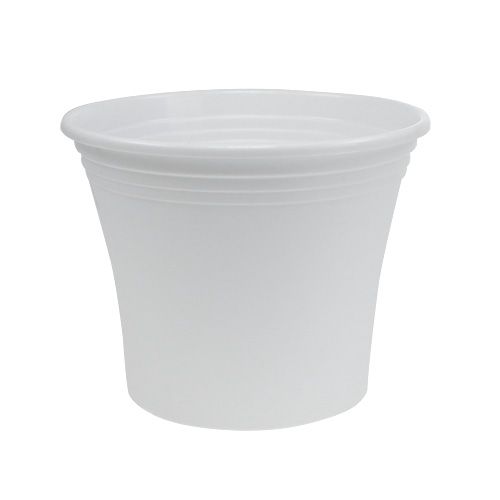 daiktų Plastikinis puodas “Irys” baltas Ø19cm H16cm 1 vnt