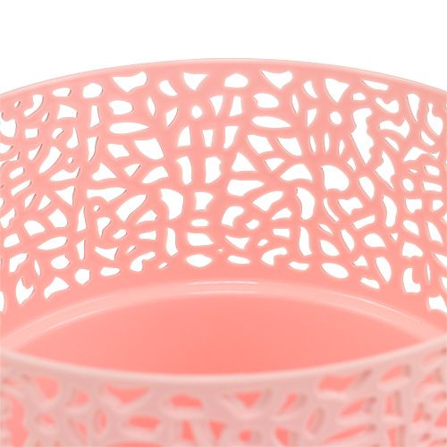 Floristik24 Plastikinė sėjamoji rožinė Ø14,5cm H15,5cm 1 vnt