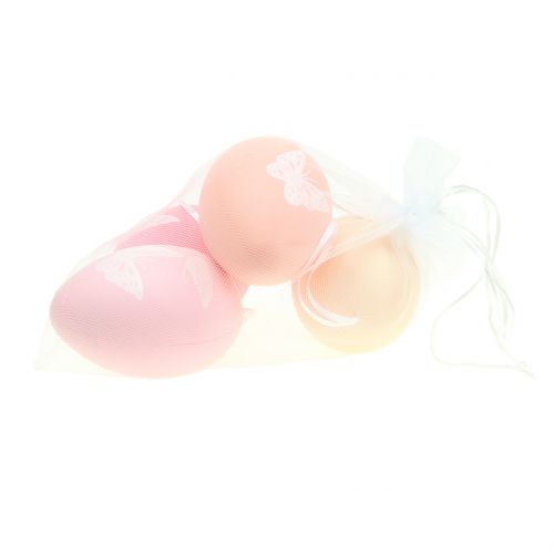Floristik24 Pastelinių spalvų velykiniai margučiai 12cm 4vnt