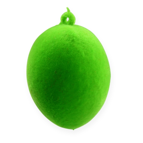 Floristik24 Dekoratyviniai margučiai kabinti flokuoti spalvingi velykiniai margučiai 6cm 18 vnt