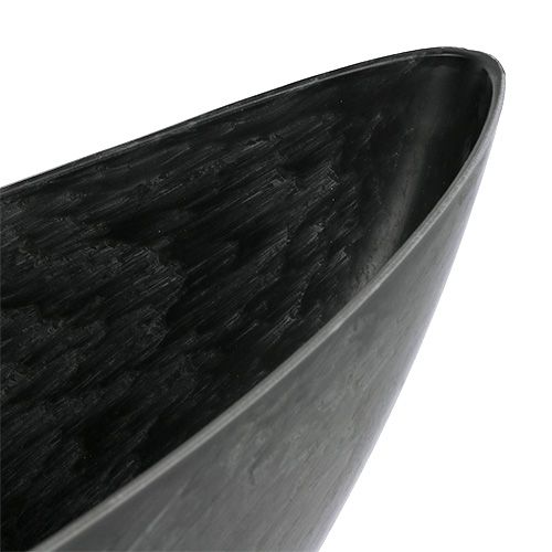 daiktų Plastikinė valtis antracito ovalus 39cm x 12,5cm H13cm 1 vnt.