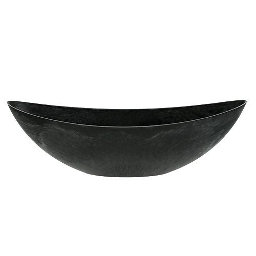 daiktų Plastikinė valtis antracito ovalus 39cm x 12,5cm H13cm 1 vnt.