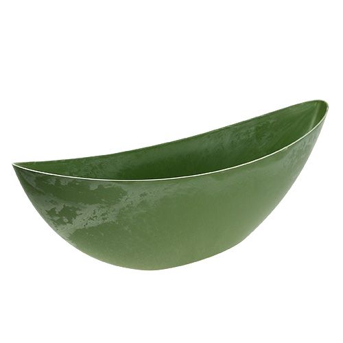 Floristik24 Plastikinė valtis žalia 55,5cm x 14,5cm H17,5cm 1 vnt